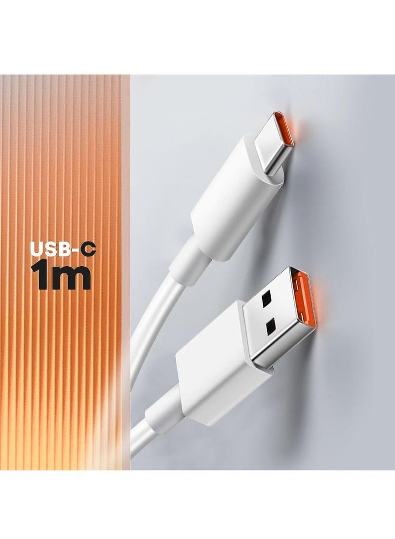 كابل Mi TURBO الأصلي السريع USB من النوع C متوافق مع أجهزة Mi 13T Pro و 12S Ultra Pad 5 و 12 و 12X و 11T و 11 Lite 5G NE و Redmi 10 2022 و Note 11 (أجهزة الكمبيوتر المحمولة والأجهزة اللوحية والهواتف) - Image 2